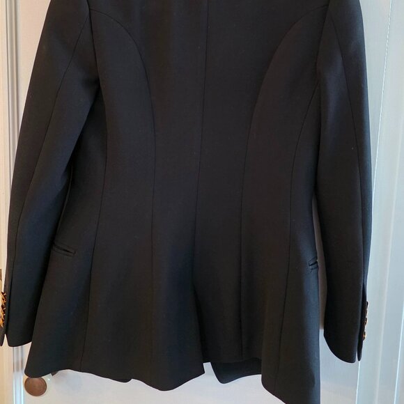 A.L.C. Sedgwick II Double Breasted Black Blazer Gold Buttons Size 0 (Old Money) - Picture 2 of 5